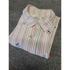 Vintage Disney Mickey Mouse‎ Short Sleeve Button Down Shirt